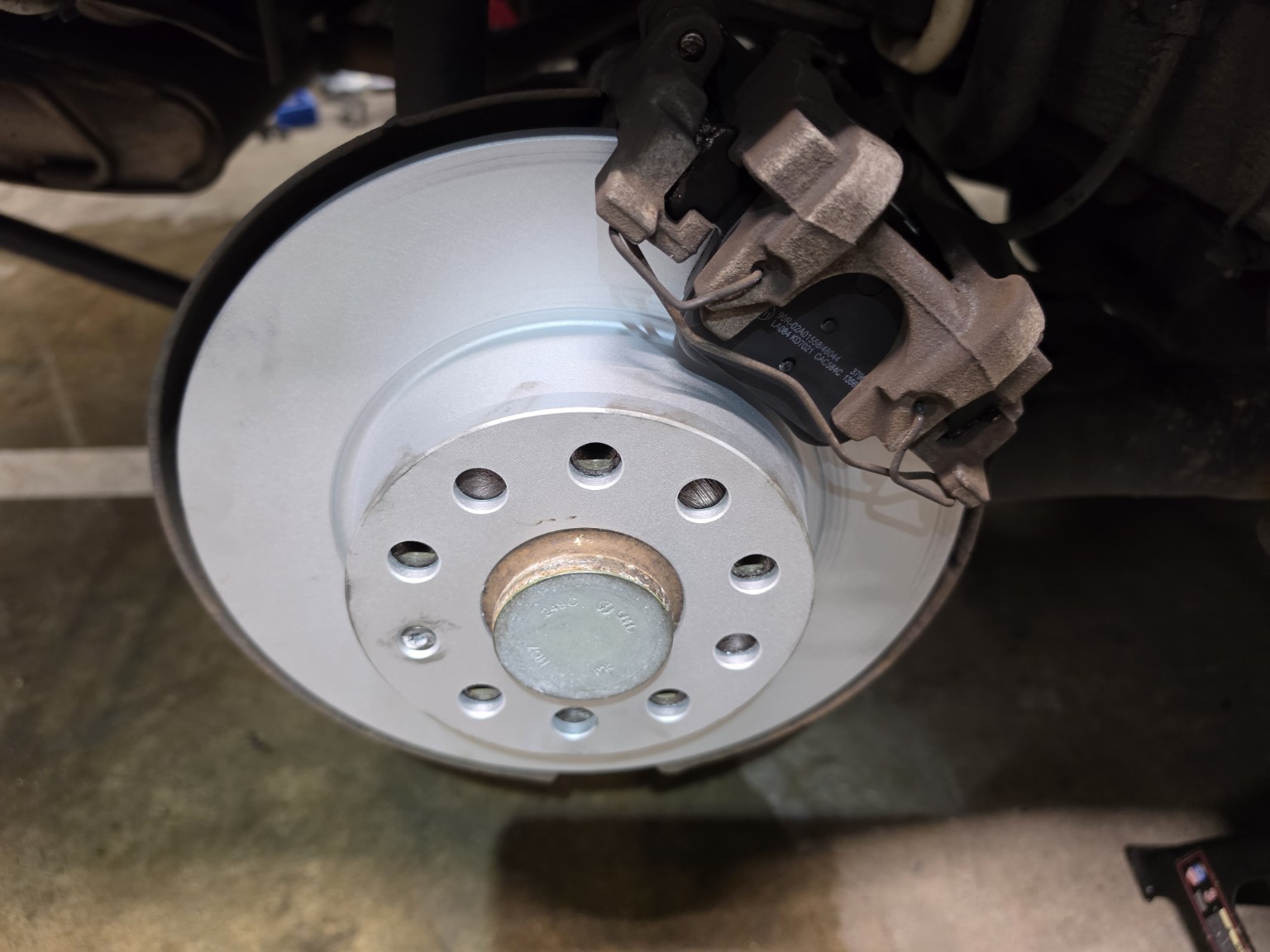 Brake discs after repair